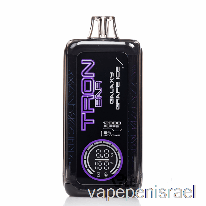 חד פעמי Vape ישראל Tron ​​בר 12k חד פעמי גלקסי ענבים